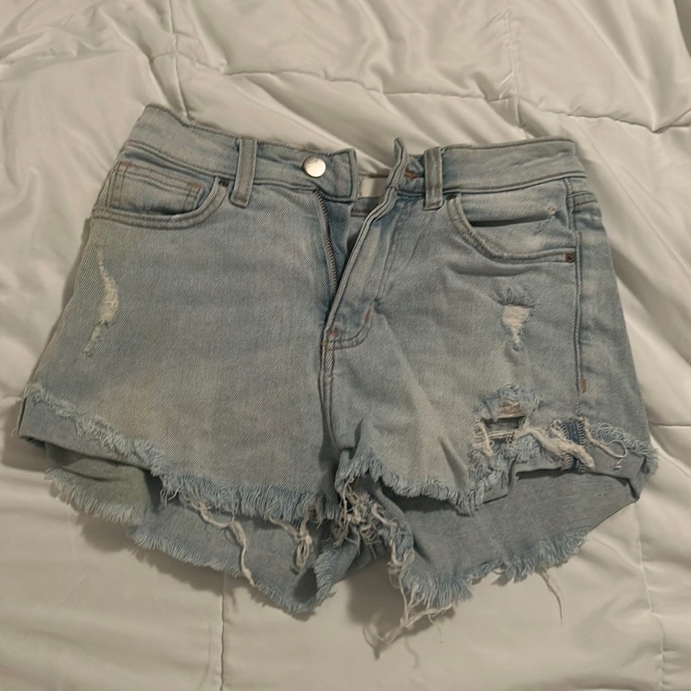 H&M Ripped denim shorts
